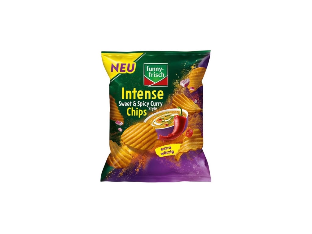 funny-frisch Intense Sweet & Spicy Curry Style Chips 110 g