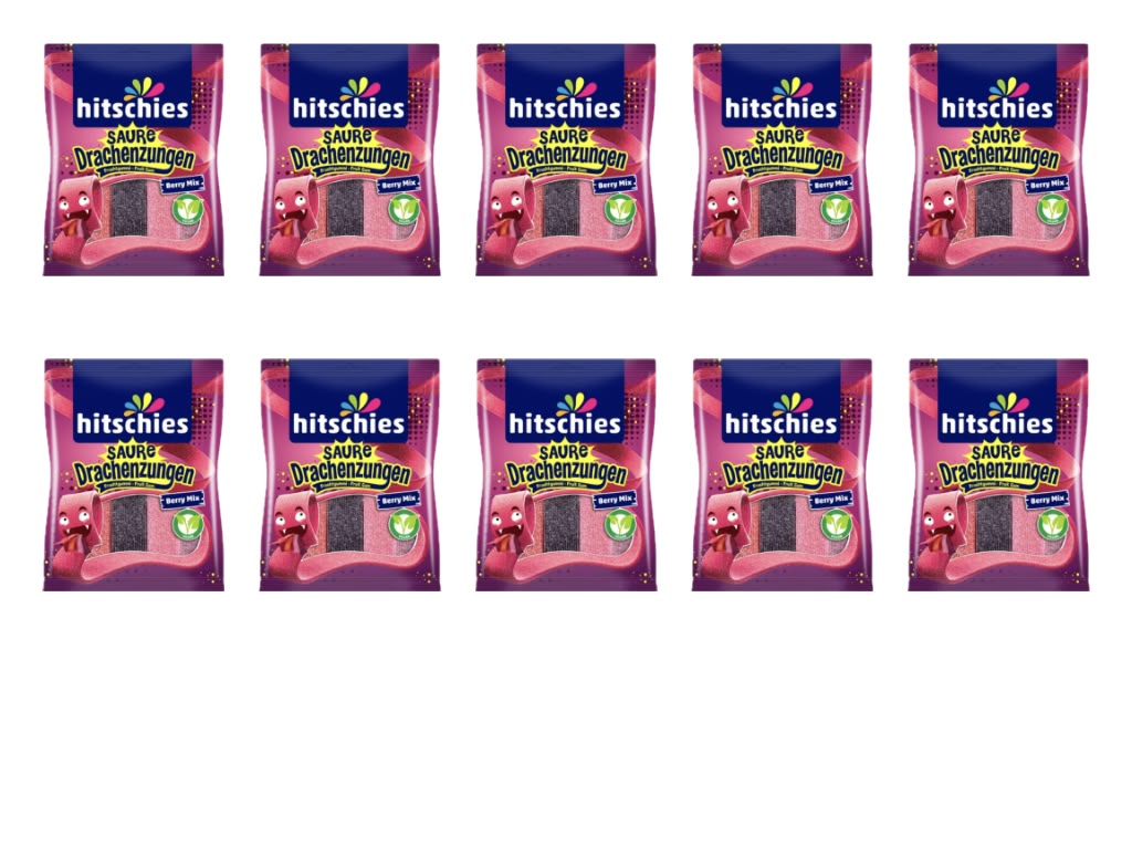 KIG Box Hitschies Saure Drachenzungen Berry Mix – 10 Tüten
