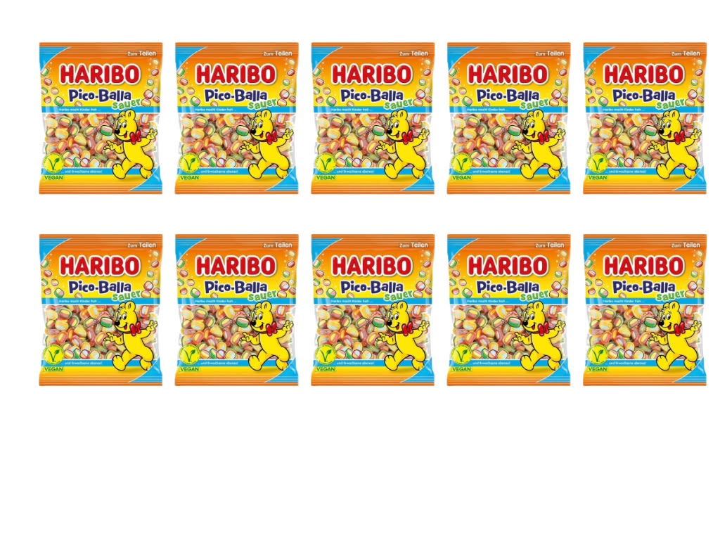 KIG Box HARIBO Pico-Balla Sauer – 10 Tüten