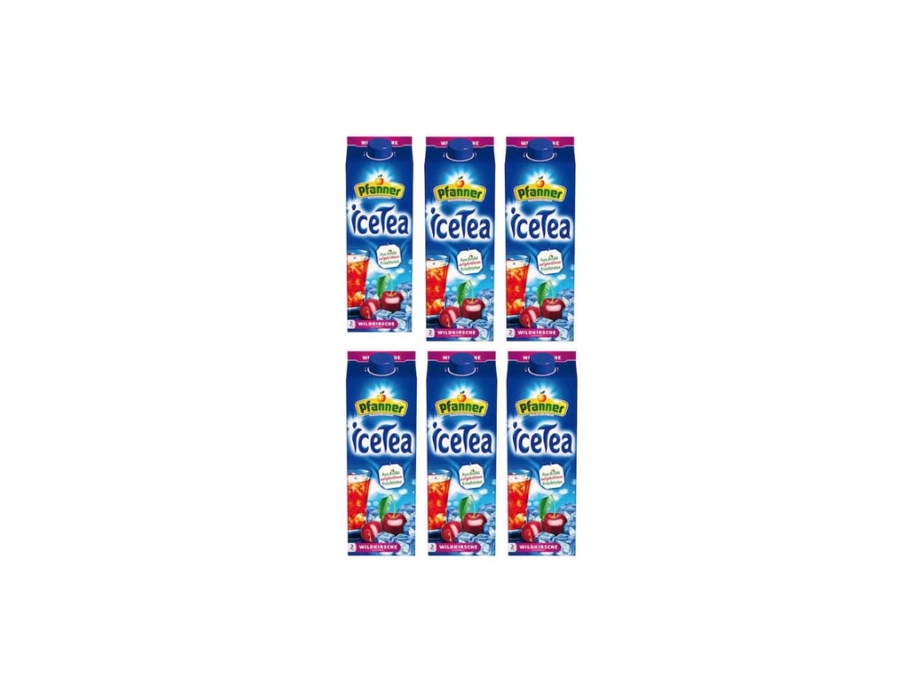 Pfanner Eistee Wildkirsche 6 x 2 l Faltschachtel