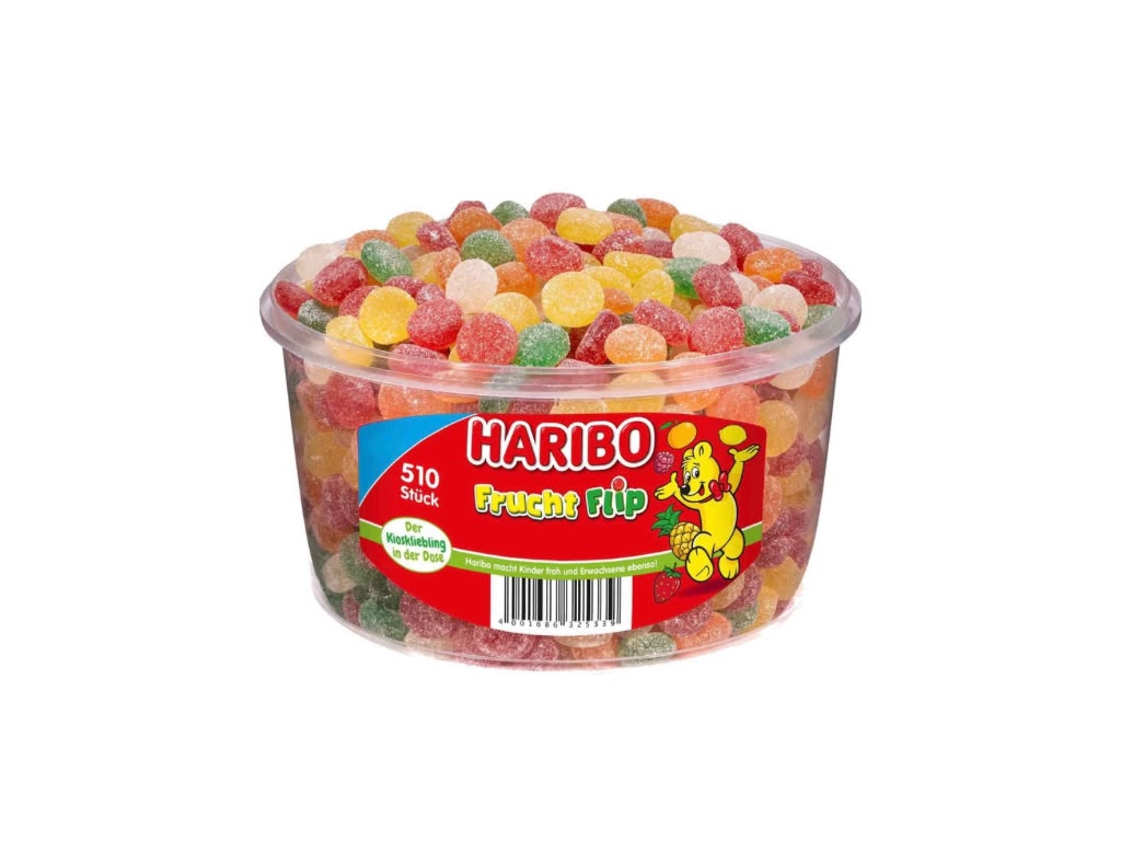 HARIBO Frucht Flip – 150 Stück Großdose