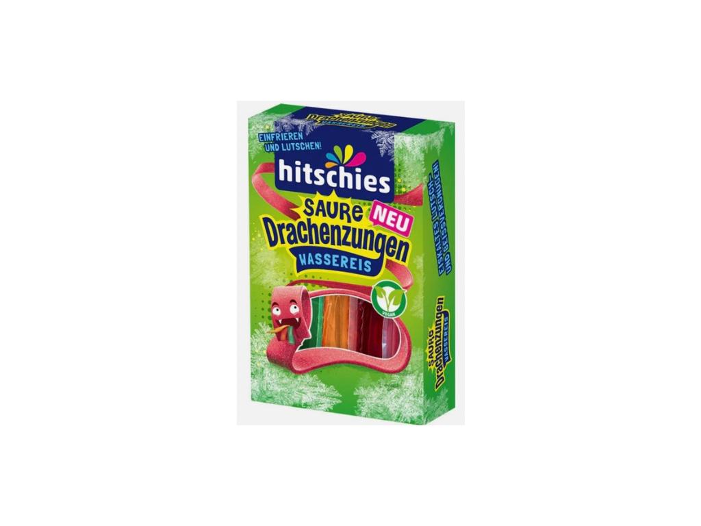 Hitschies Saure Drachenzungen Wassereis 10 x 40 ml – Veganes Wassereis