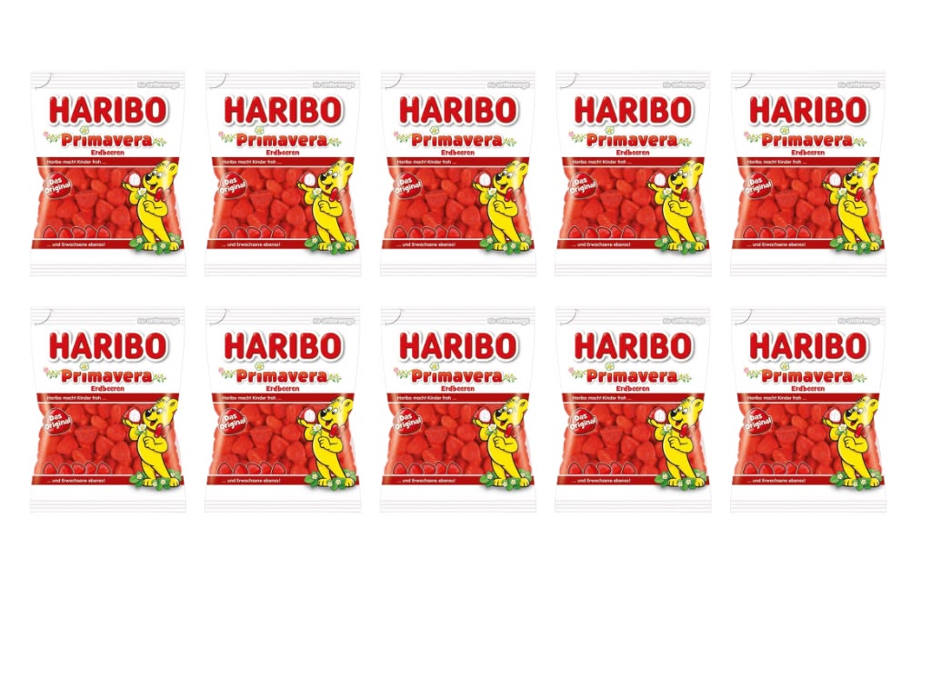 KIG Box HARIBO Primavera Erdbeeren – 10 Tüten