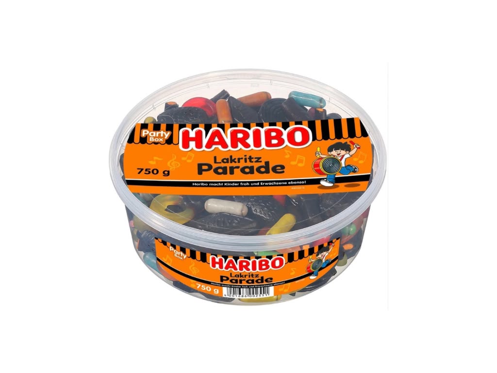 HARIBO Lakritz Parade Mix – 750 g Dose