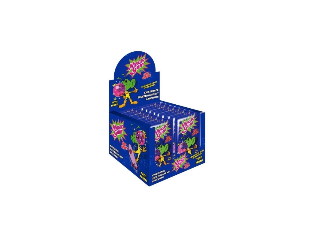 Magic Gum mit Pop Rocks Tutti Frutti 50 x 7 g – 350 g Großpackung