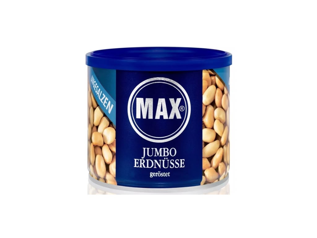 MAX Jumbo Erdnüsse geröstet & ungesalzen 300 g