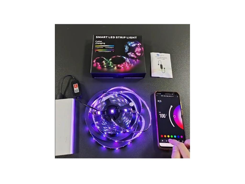 5M LED RGB Streifen USB IP65 App Steuerung Musik TV Hintergrundbeleuchtung