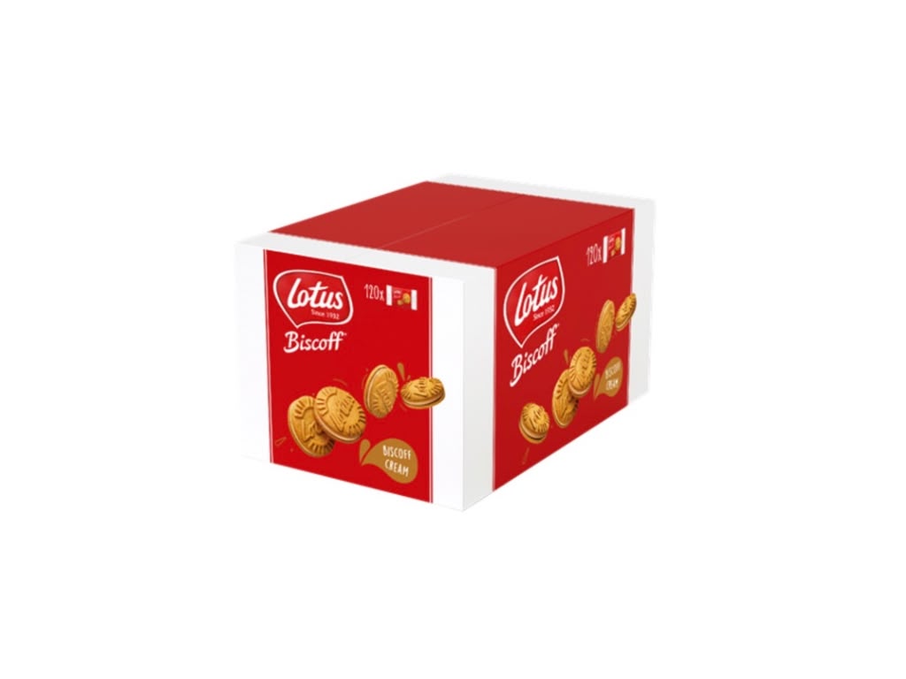 Lotus Biscoff Sandwich Biscoff Cream Großpackung 120 x 11 g – 1.320 g