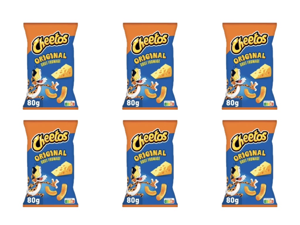 KIG Box Cheetos Original Cheese 6 x 80 g Gesamtansicht