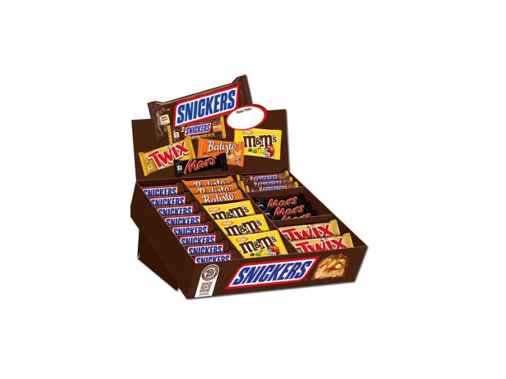 Mars Chocolate Topseller Mix 72er Großpackung – 3.310 g