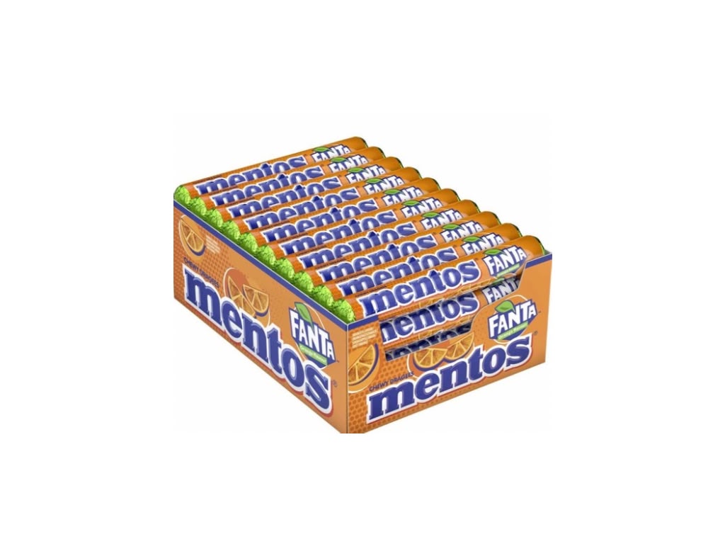 Mentos Fanta Orange 40 x 38 g – 1.520 g