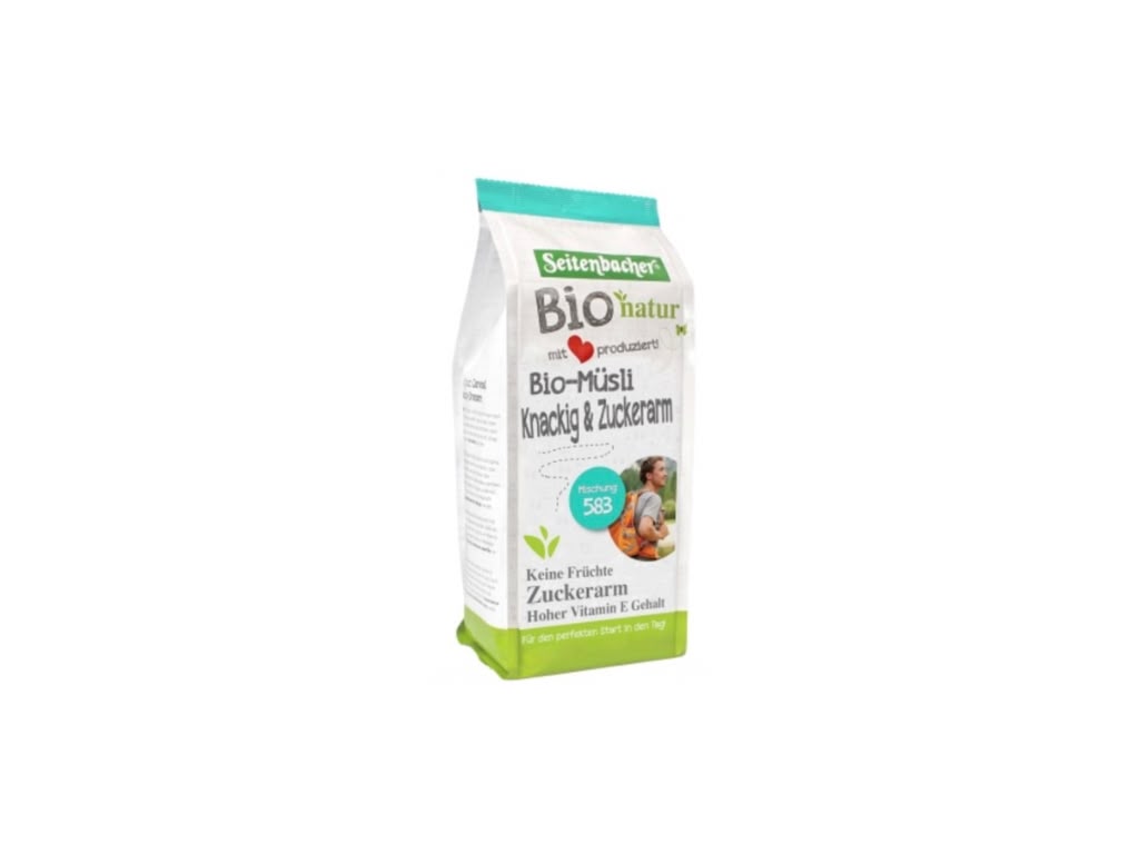 Seitenbacher Bio natur Bio-Müsli Knackig & Zart 500 g