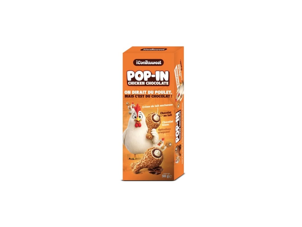 Pop-In Schoko Geschmack Verpackung außen