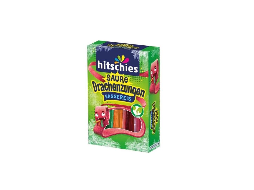 Hitschies Saure Drachenzungen Wassereis 10 x 40 ml – Veganes Wassereis