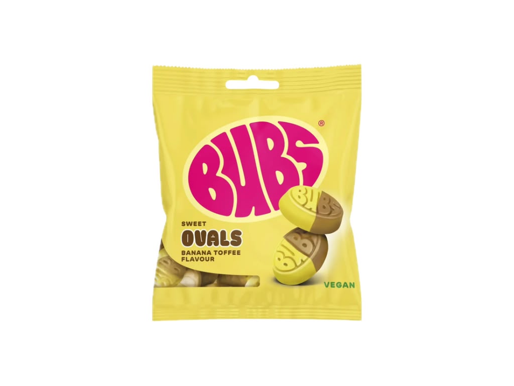 BUBS Sweet Ovals Banana Toffee 156 g