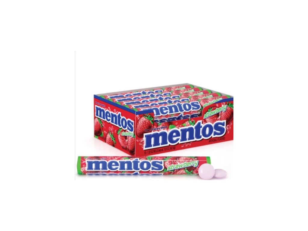 Mentos Strawberry Mix 40 x 37,5 g – 1.500 g