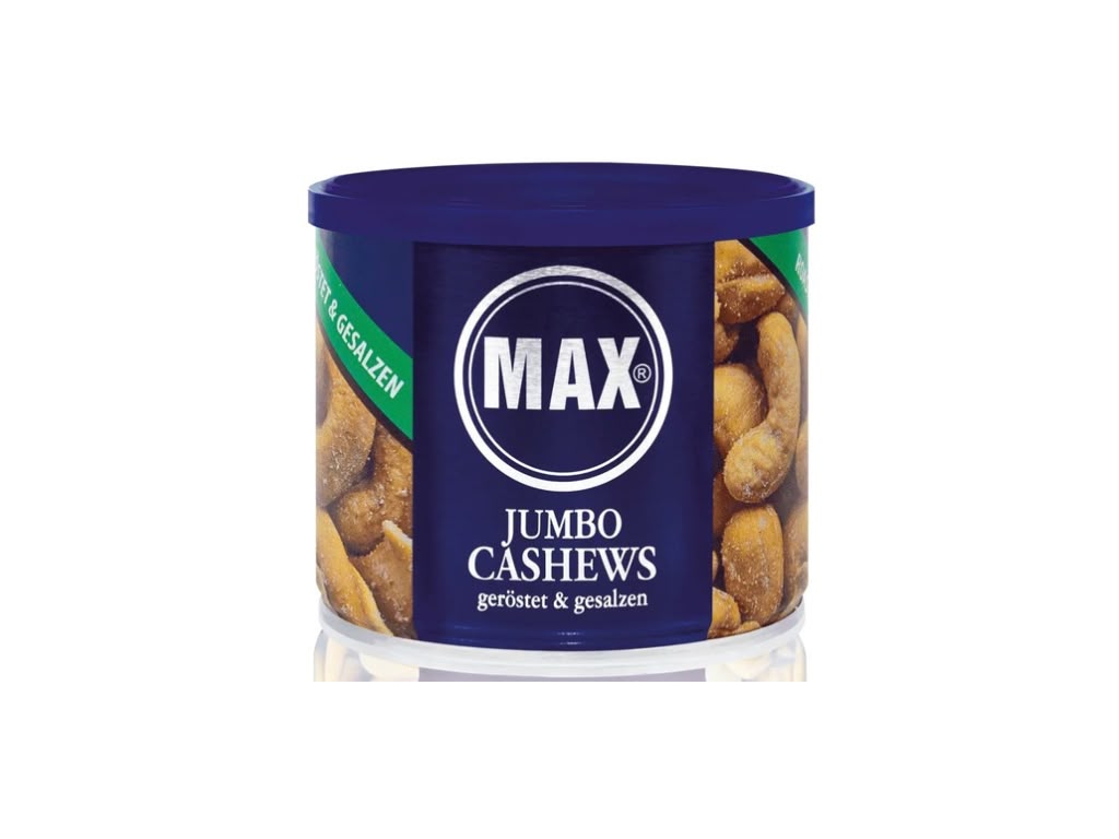 MAX Jumbo Cashews geröstet & gesalzen 225 g