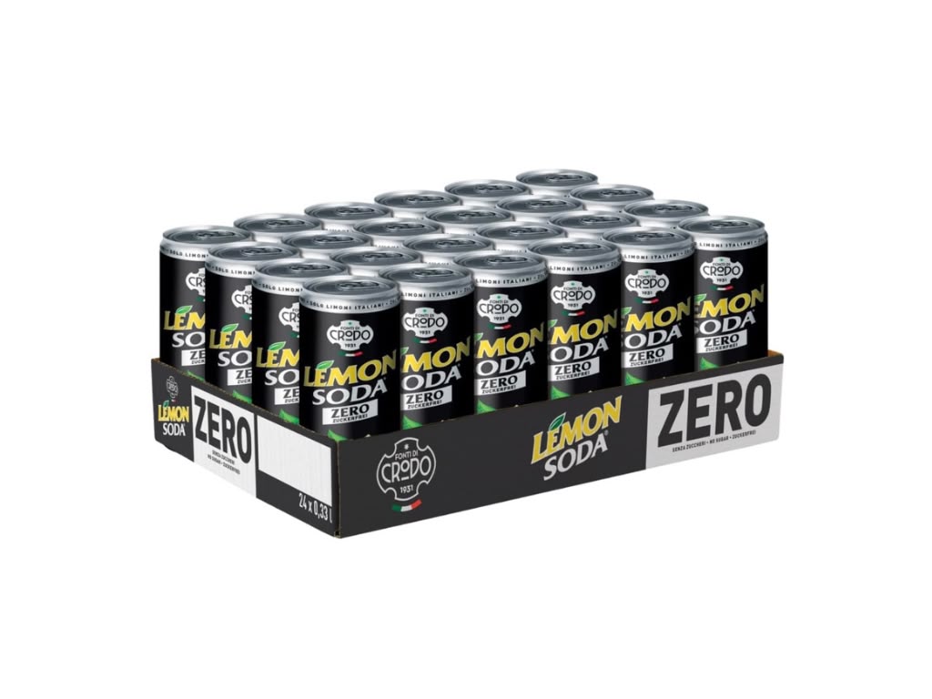 Lemon Soda Zero 24 × 0,33 l Großpackung