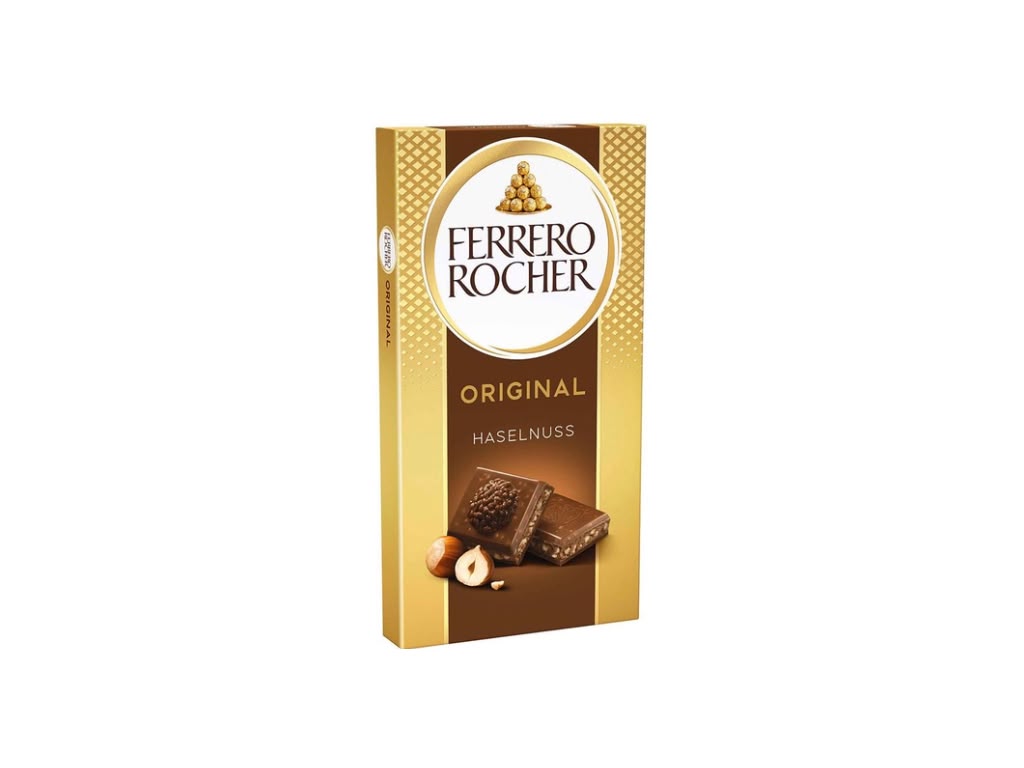 Ferrero Rocher Original Haselnuss Tafel 90 g