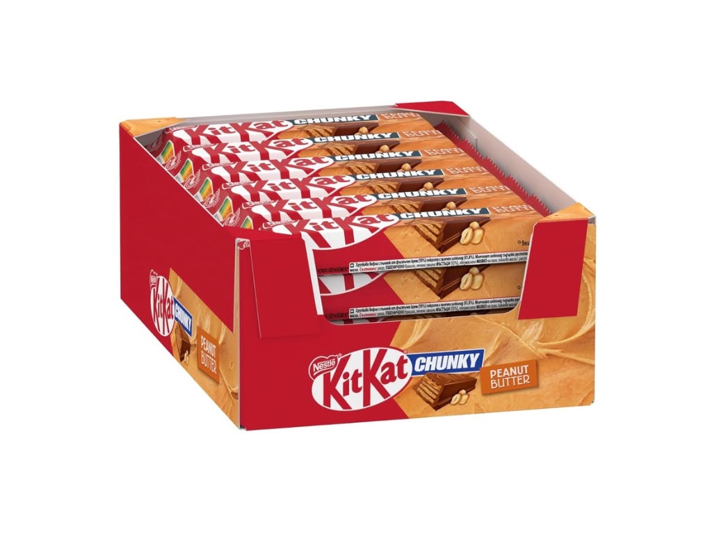 KitKat Chunky Peanut Butter Großpackung 24 x 42 g – 1.008 g