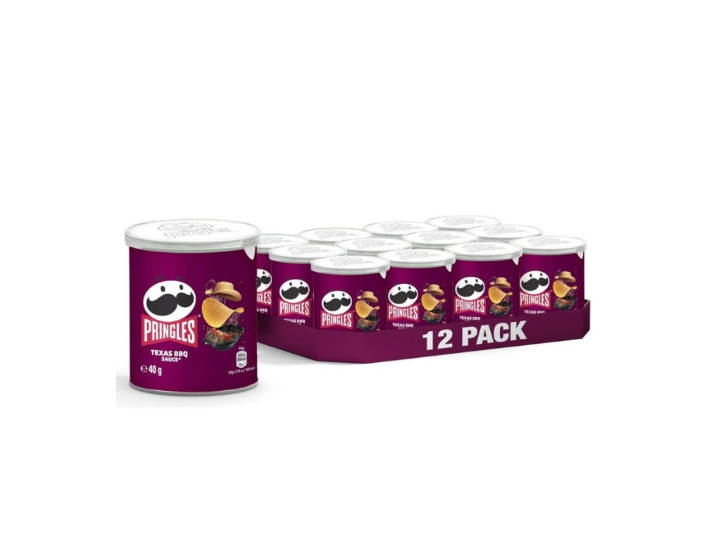 Pringles Texas BBQ Sauce – 12 × 40 g Tray