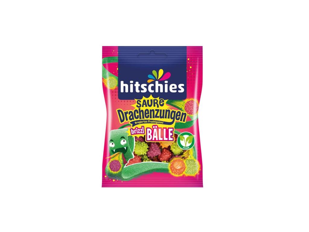 Hitschies Saure Drachenzungen Brizzl Bälle 100g