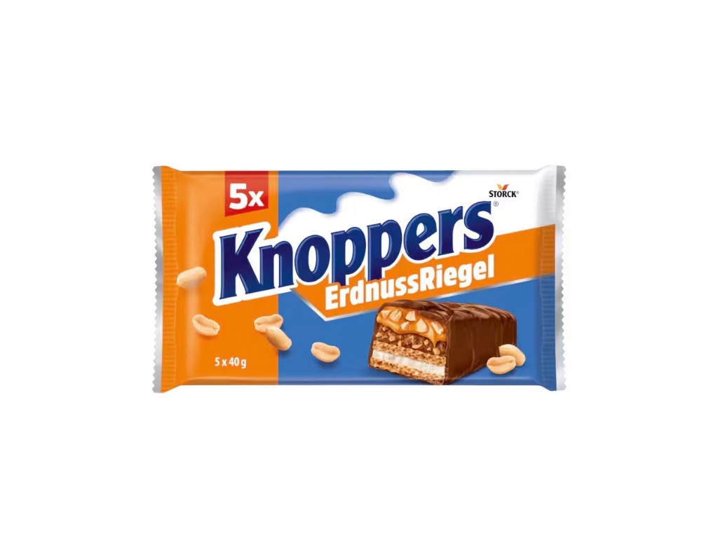 Knoppers ErdnussRiegel 5er Multipack 5 x 40 g – 200 g