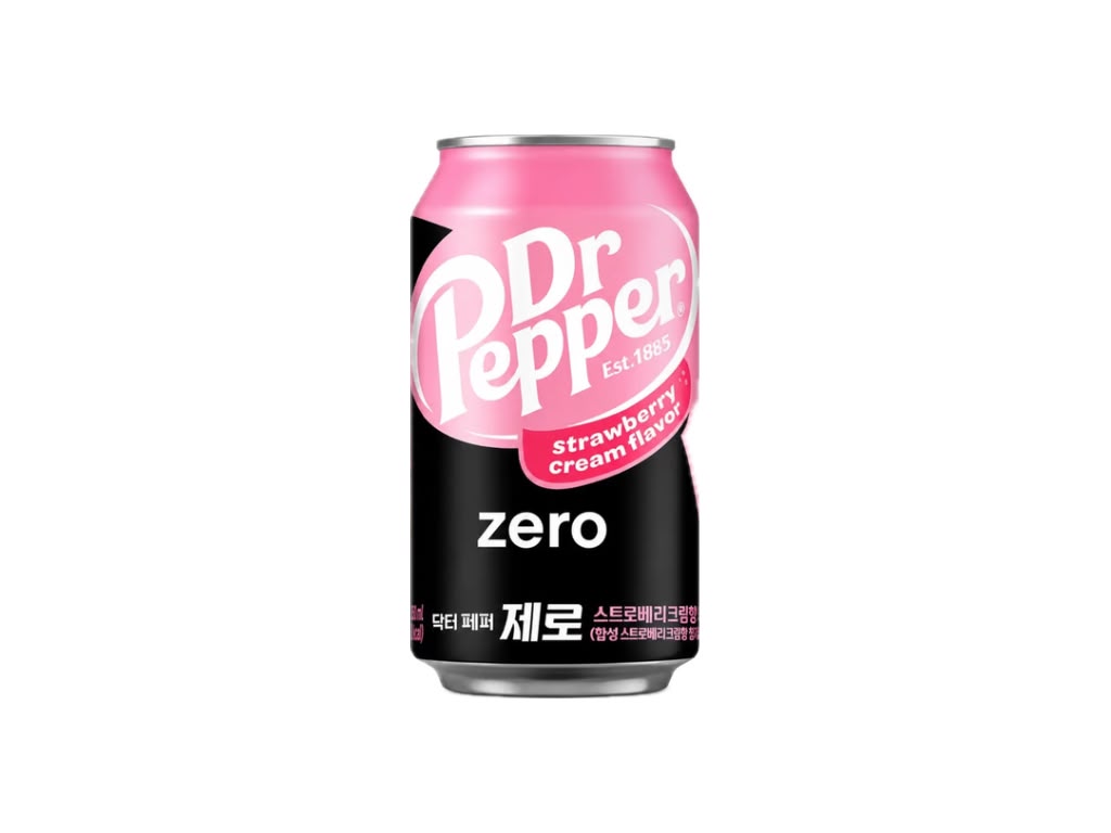 Dr Pepper Zero Strawberry & Cream Korea 350 ml