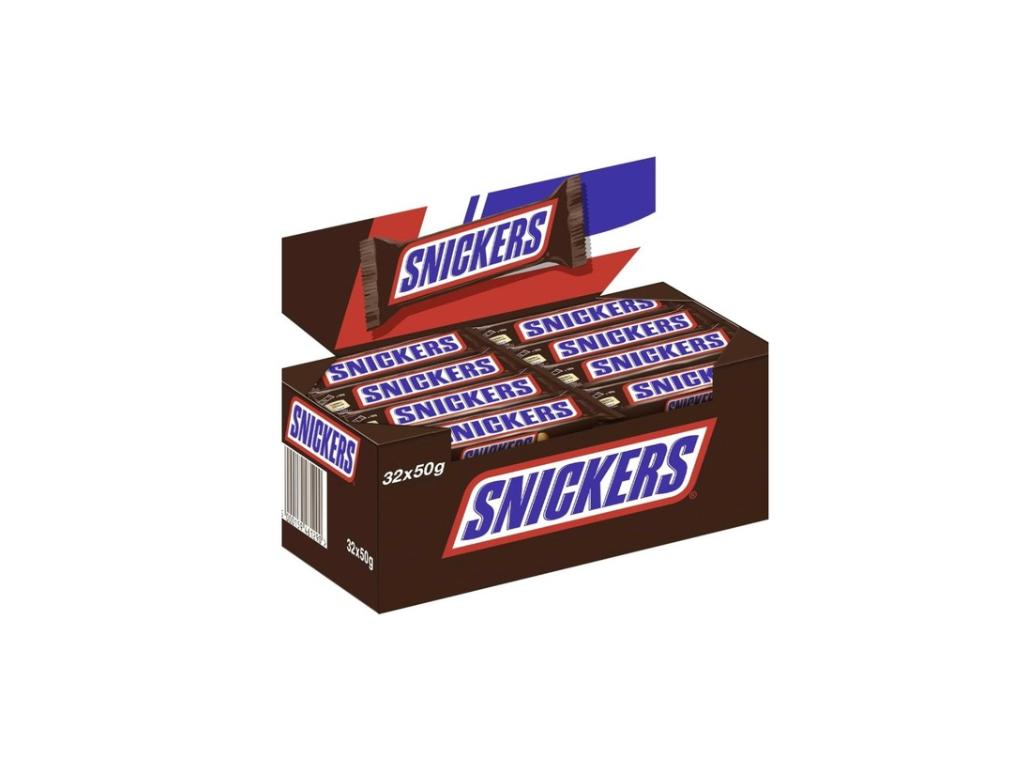 Snickers Mix Box XXL – Schokoriegel Display 7 Sorten +1 Gratis Vorratspack