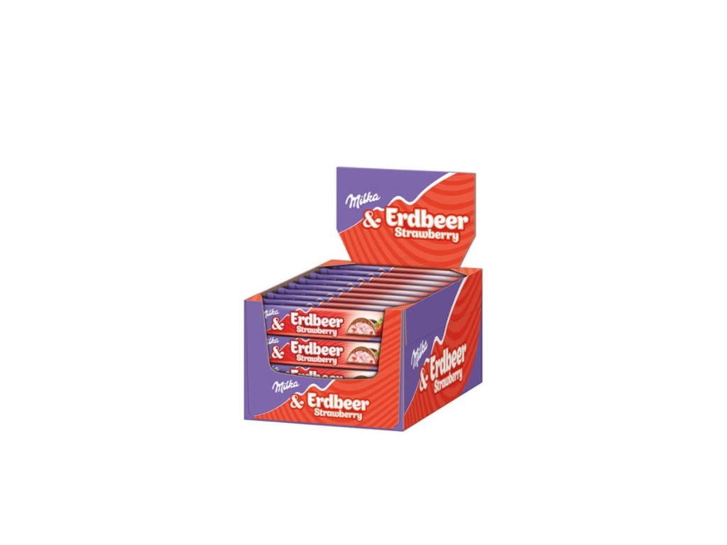 Milka Strawberry Großpackung 36 x 36,5 g – 1.314 g