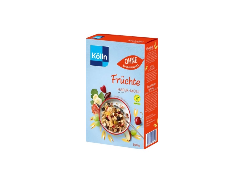 Kölln Früchte Hafer-Müsli ohne Zuckerzusatz 500 g