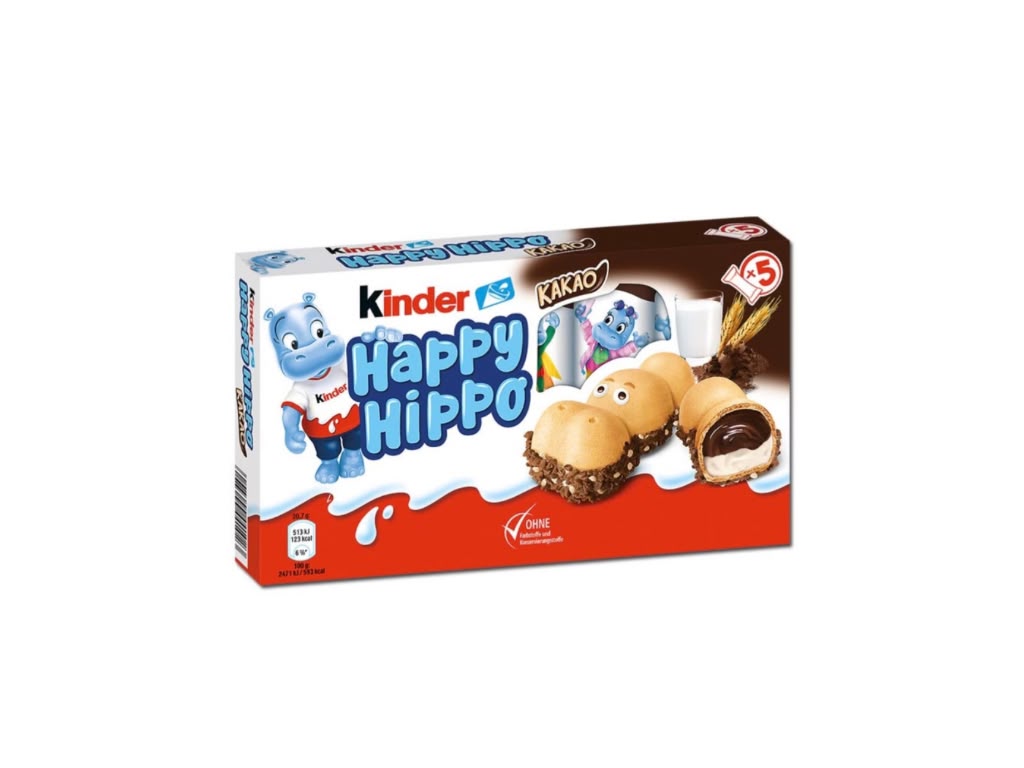 Kinder Happy Hippo Kakao 5 Stück 5 x 20,7 g – 103,5 g