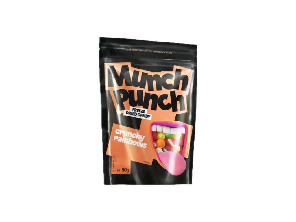 Munch Punch Crunchy Rainbows Freeze Dried Candy 50 g