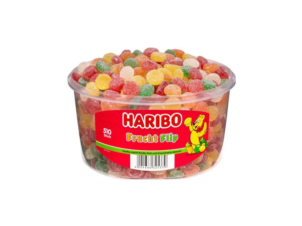 Haribo Frucht Flip 510 Stück in der Dose