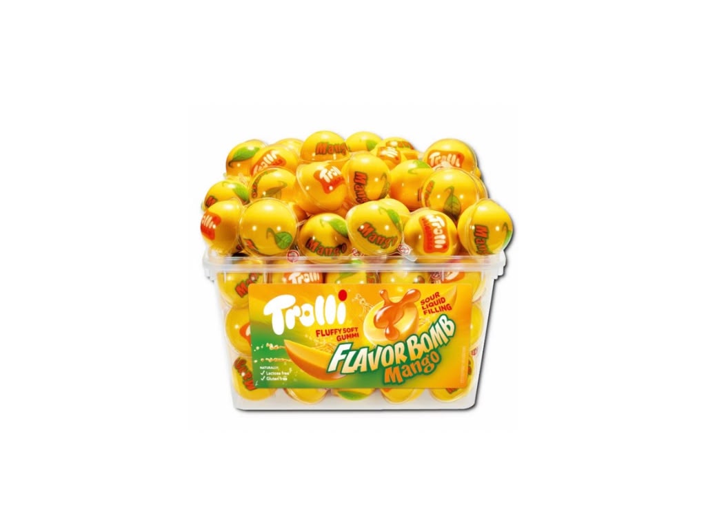 Trolli Flavorbomb Mango – 60 Stück Großpackung