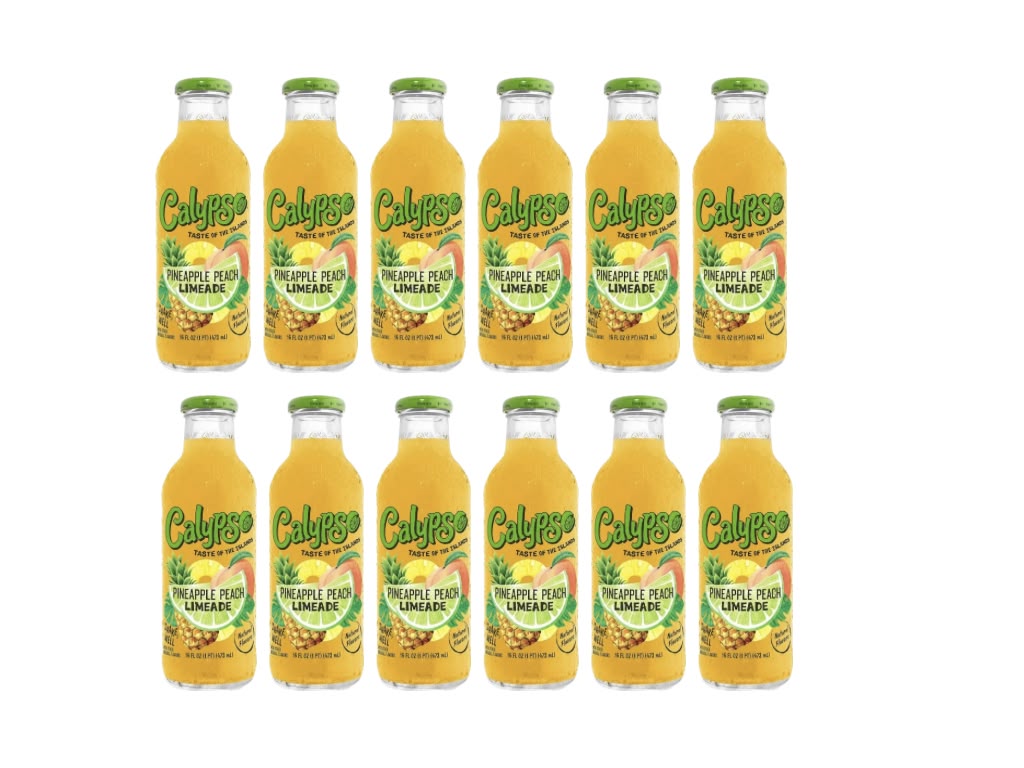 Calypso Pineapple Peach Limeade USA 12er-Pack × 473 ml