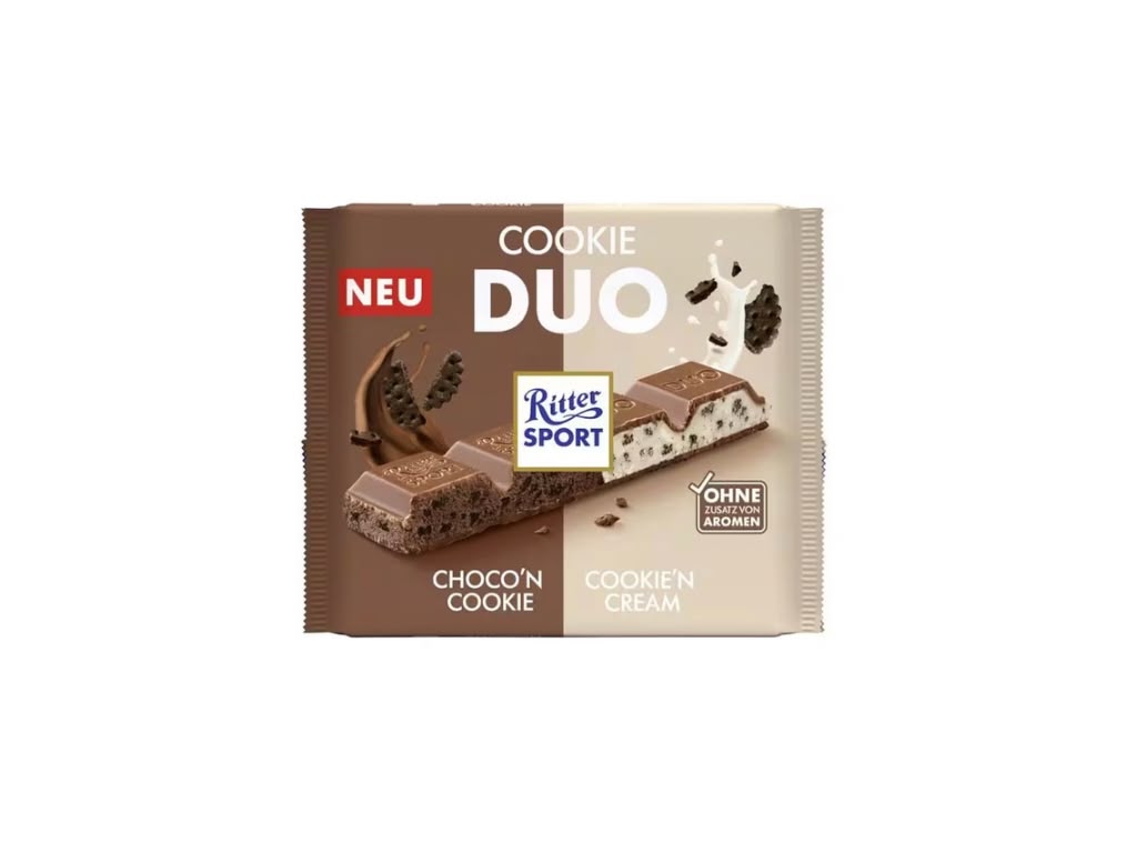 Ritter Sport Cookie Duo Choco Cookie & Cookie Dough 218 g