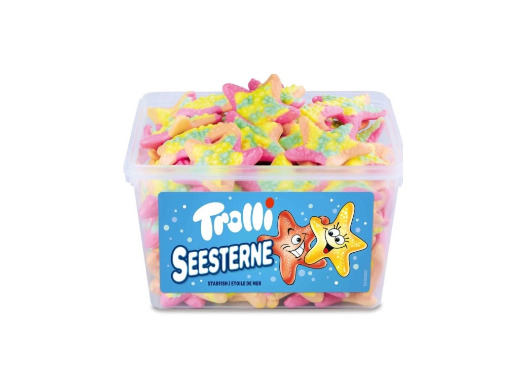 Trolli Seesterne Großdose 75 Stück / 975 g Großpackung