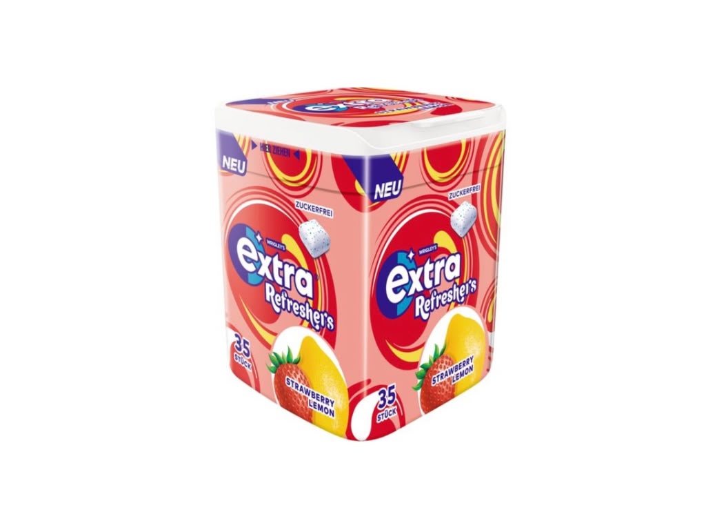 EXTRA Refreshers Strawberry Lemon – 35 Stück Dose