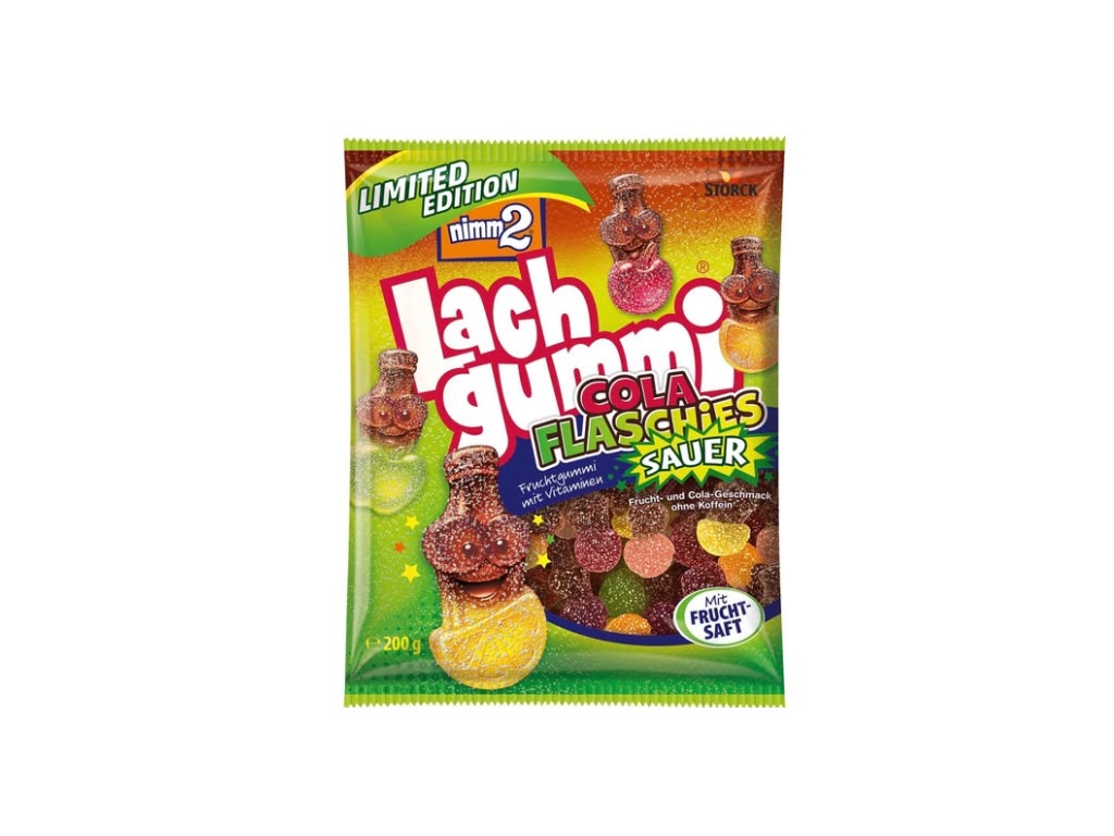 nimm2 Lachgummi Cola Fläschies Sauer 225 g