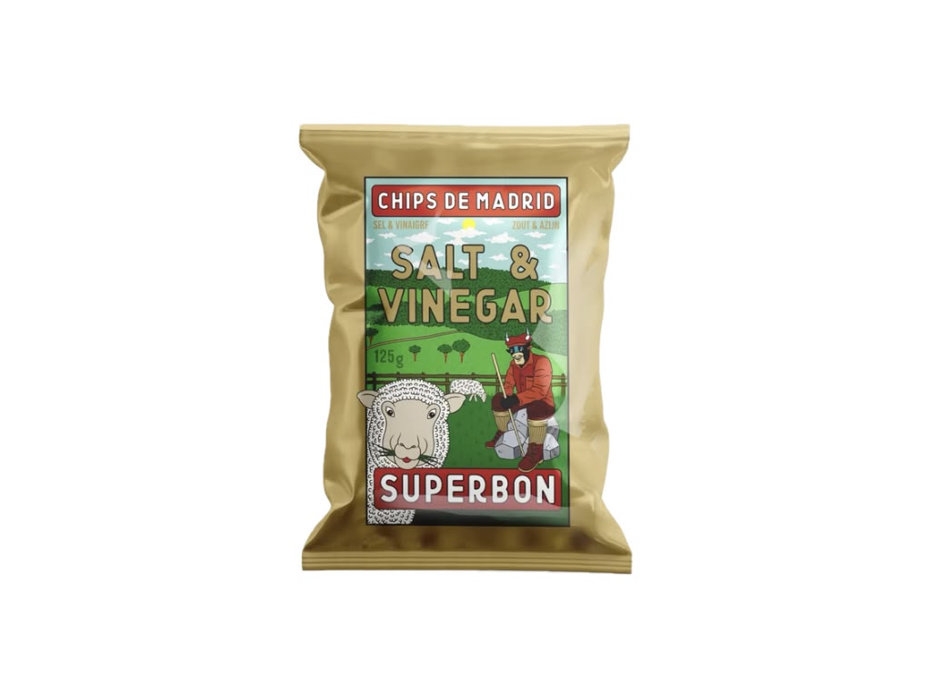 Superbon Essig & Salz Chips 125 g