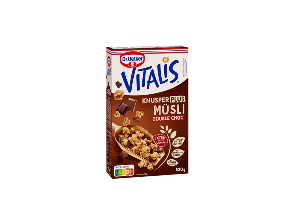 Dr. Oetker Vitalis Knusper Plus Müsli Double Choc 420 g