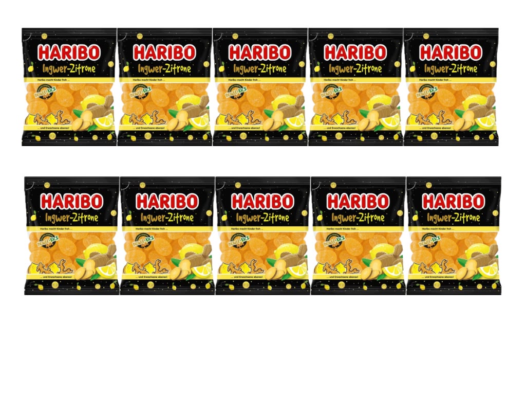 KIG Box HARIBO Ingwer-Zitrone – 10 Tüten