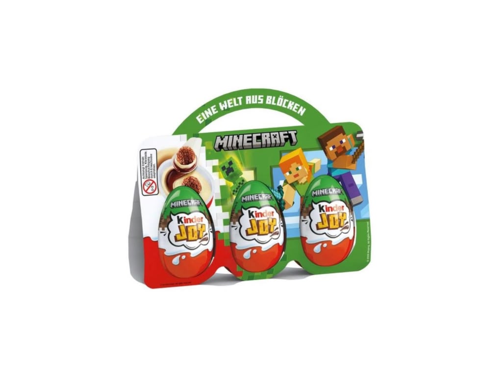 Kinder Joy Minecraft 3er Pack 3 x 60 g – 180 g