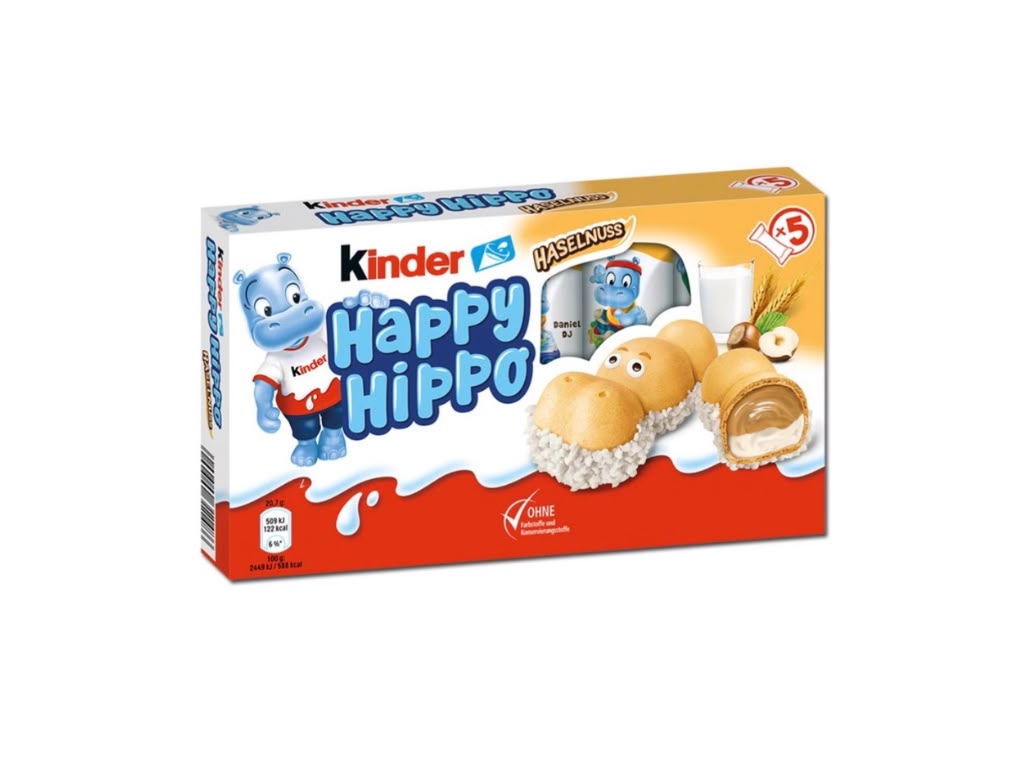 Kinder Happy Hippo Haselnuss 5 Stück 5 x 20,7 g – 103,5 g