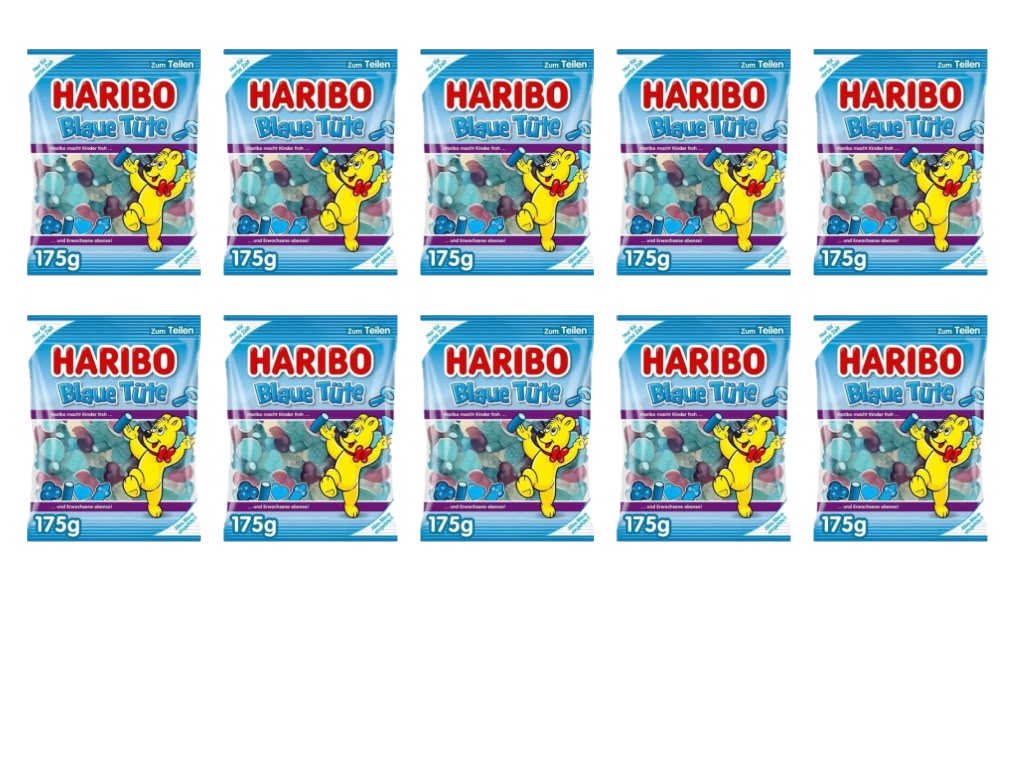 KIG Box HARIBO Blaue Tüte – 10 Tüten