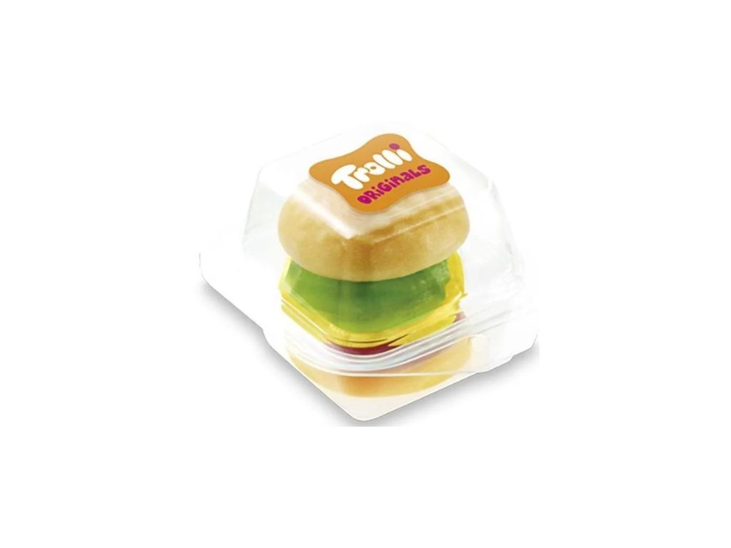 Trolli Mini Burger 60 Stück 600g Fruchtgummi Schaumzucker einzeln verpackt