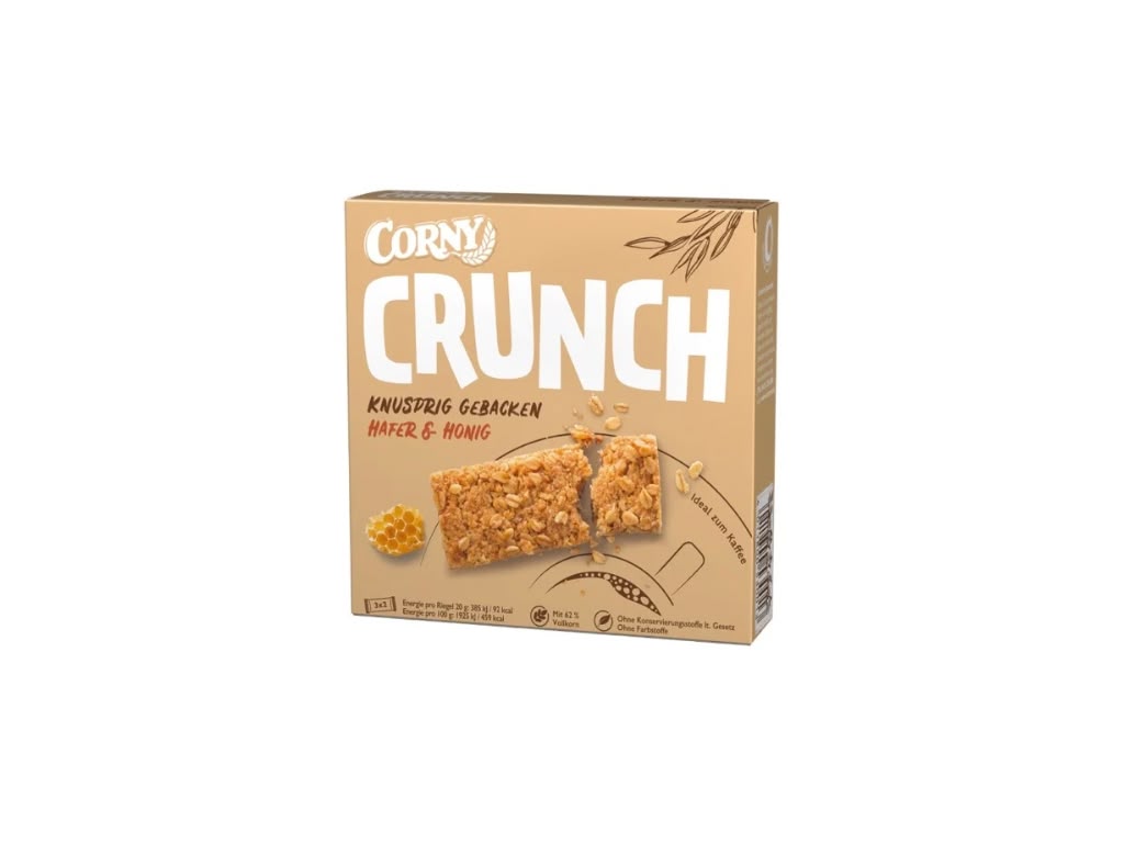 Corny Haferkraft Crunch Hafer & Honig 3 x 40 g – 120 g