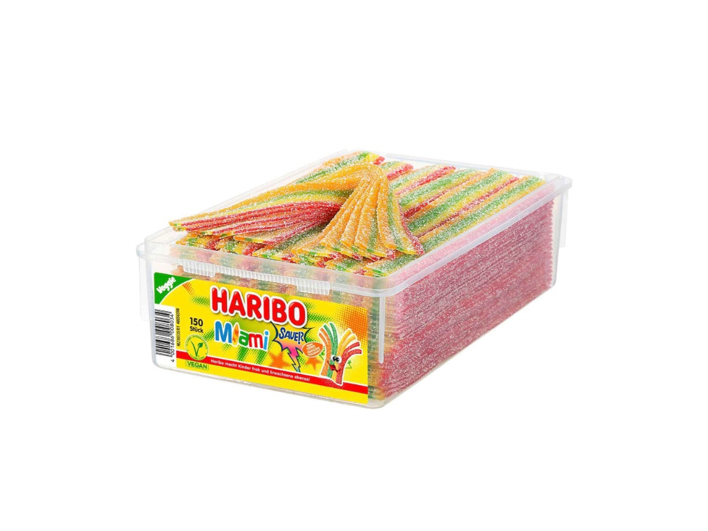 Haribo Miami sauer vegan 150er // 1,125 Kg Dose