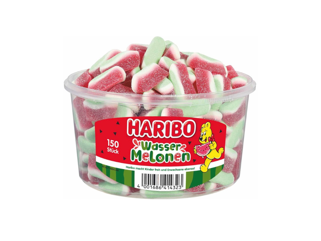 Haribo Wassermelonen 150er // 1,05Kg Dose